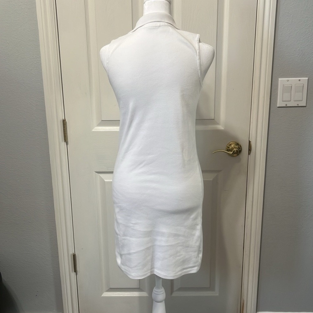 Brandy Melville White Collared Dress One Size - Picture 3 of 10